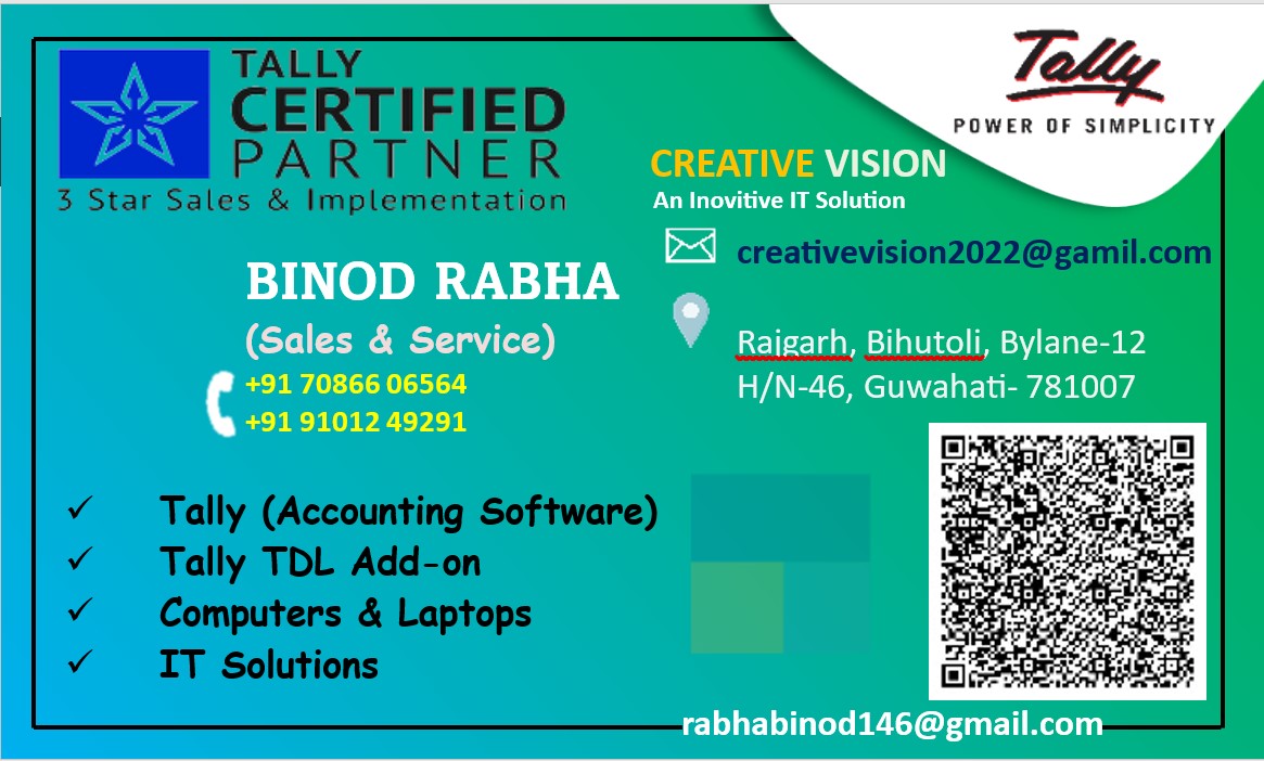 Binod Rabha 3 Star Tally Partner 